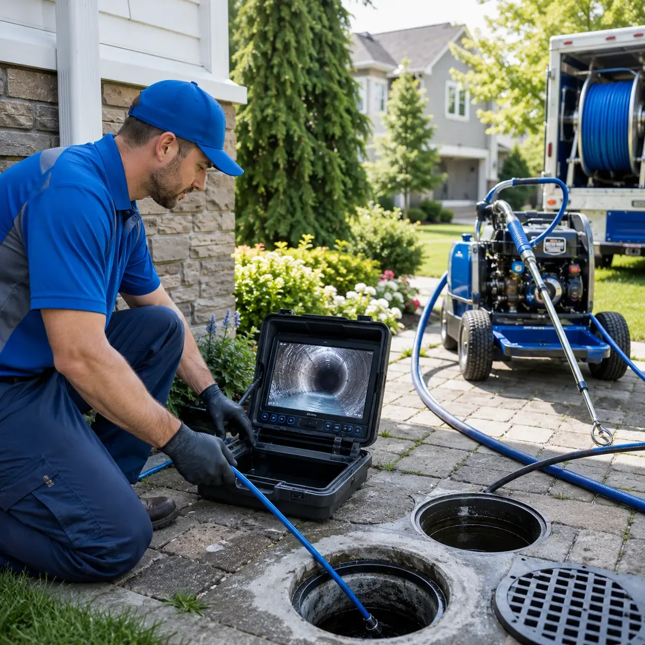 Outdoor drain cleaning professionals serving Hume, CA