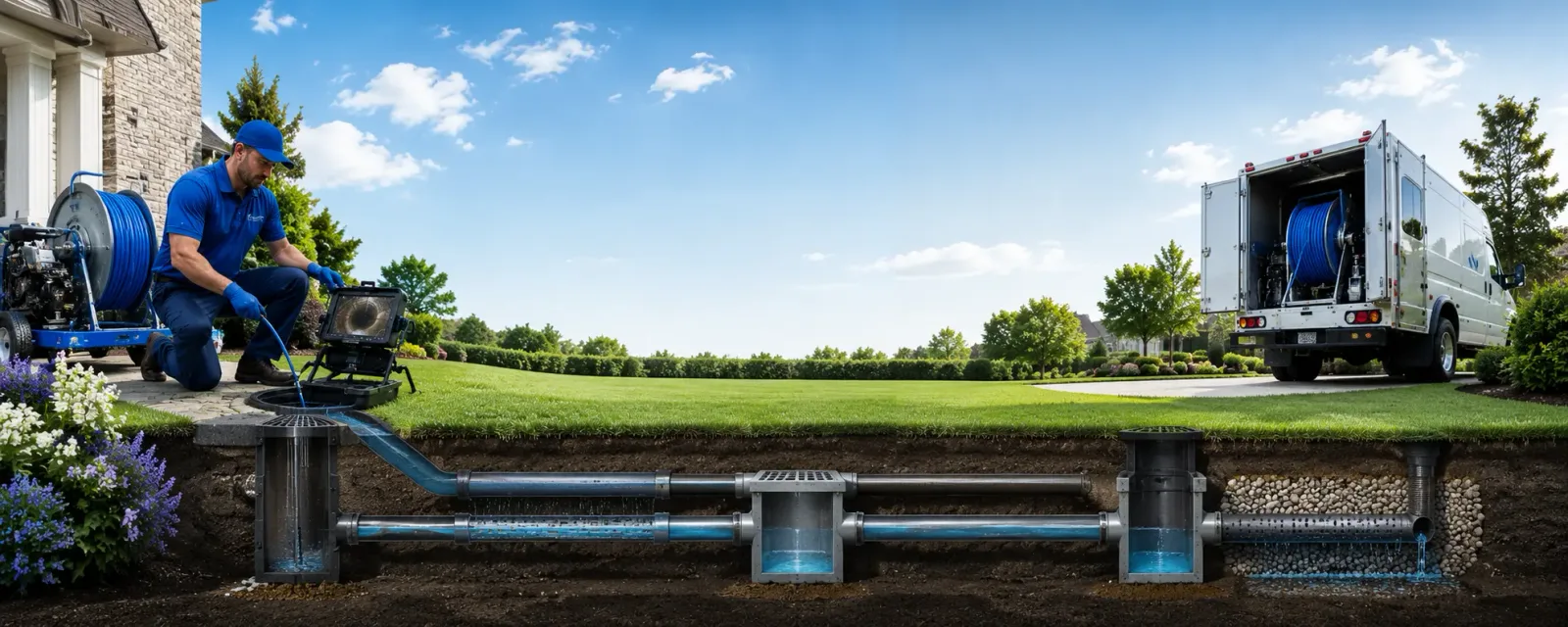 Outdoor drain cleaning information for Hume, CA